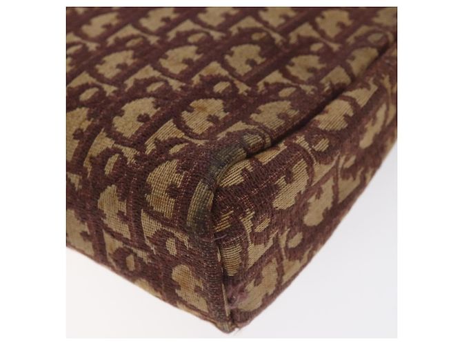 Borsa a spalla in tela Trotter Christian Dior rossa Auth 130911 - vista 15