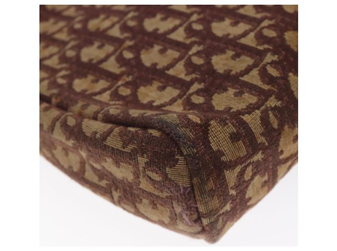 Borsa a spalla in tela Trotter Christian Dior rossa Auth 130911 - vista 16