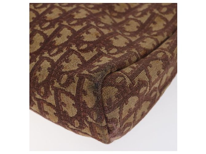 Borsa a spalla in tela Trotter Christian Dior rossa Auth 130911 - vista 9