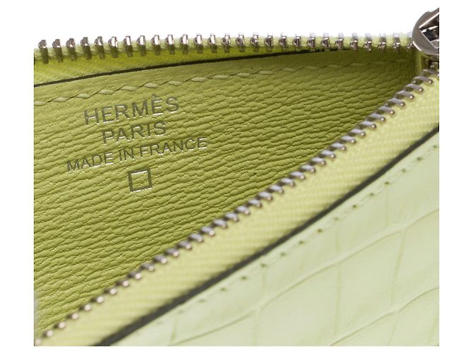 Hermès Acessório HERMES Constance Slim em Crocodilo Amarelo - 102730 - vista 9