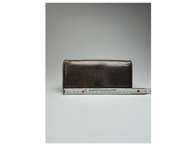 Vintage Loewe Madrid Leather wallet Silver Silvery - view 10