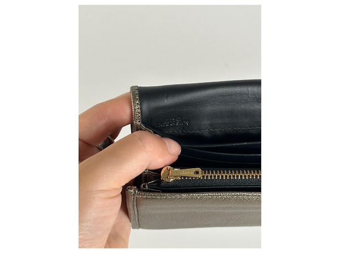 Vintage Loewe Madrid Leather wallet Silver Silvery - view 3