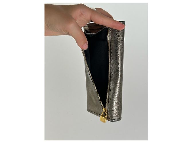 Vintage Loewe Madrid Leather wallet Silver Silvery - view 5