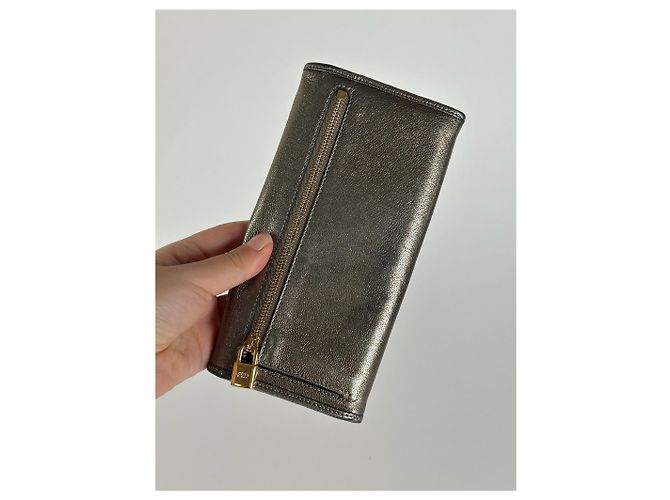 Vintage Loewe Madrid Leather wallet Silver Silvery - view 7