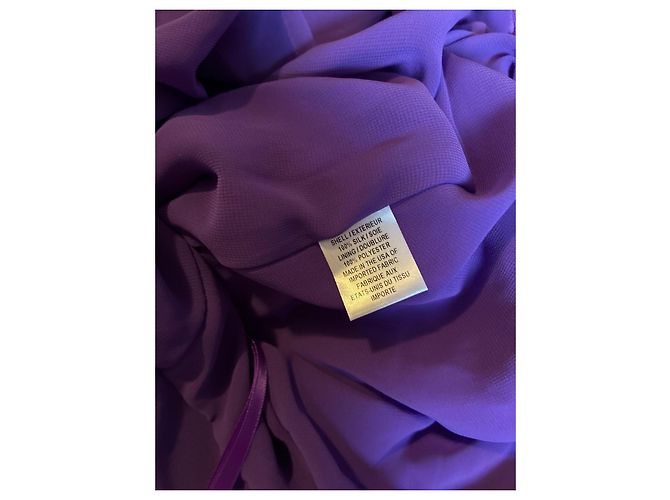 Vestido Milly de seda cuello halter morado Púrpura Morado oscuro - vista 6