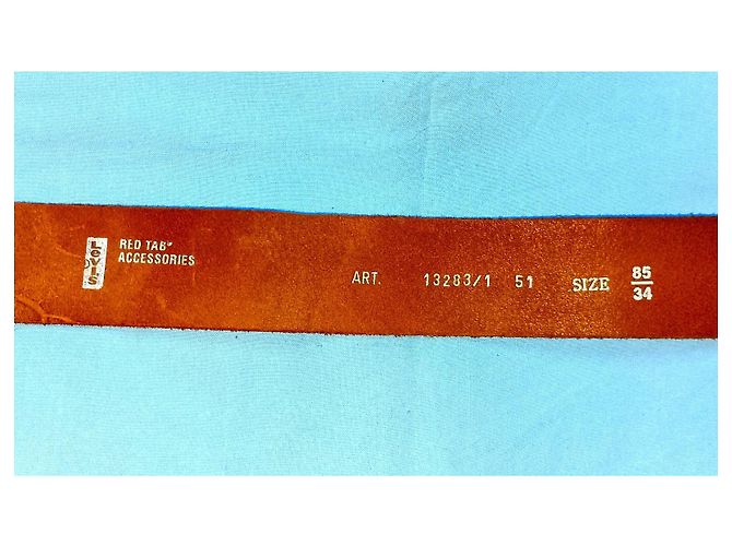 Levi's Red Tab™ Split Cowhide Leather Rocker Belts, SKULL Dark Metal Buckle Multiple colors - view 10