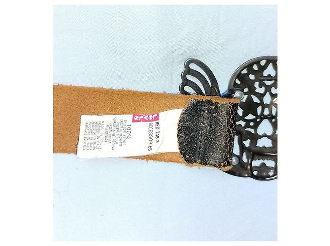 Levi's Red Tab™ Split Cowhide Leather Rocker Belts, SKULL Dark Metal Buckle Multiple colors - view 3