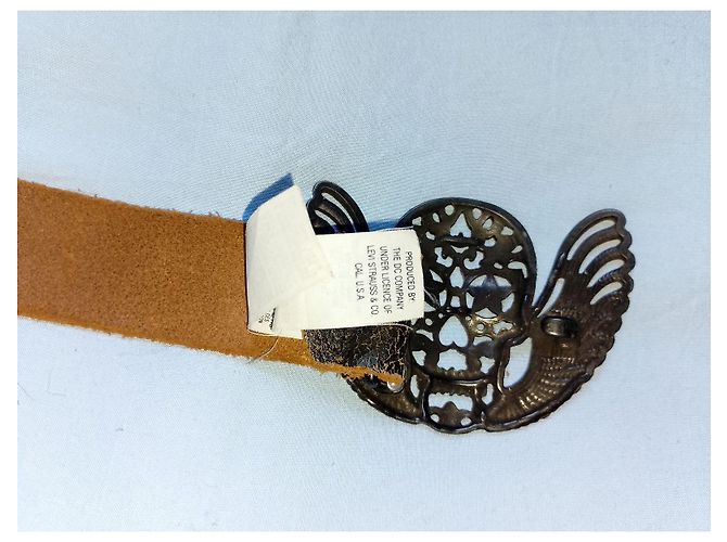 Levi's Red Tab™ Split Cowhide Leather Rocker Belts, SKULL Dark Metal Buckle Multiple colors - view 4