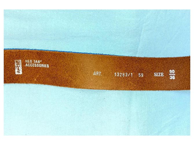 Levi's Red Tab™ Split Cowhide Leather Rocker Belts, SKULL Dark Metal Buckle Multiple colors - view 5