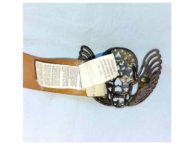 Levi's Red Tab™ Split Cowhide Leather Rocker Belts, SKULL Dark Metal Buckle Multiple colors - view 9