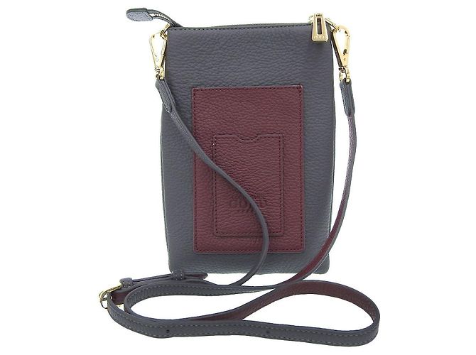 Autre Marque Borsa a spalla Hercules in pelle COCOCELUX GOLD Grigio Bordò - vista 2