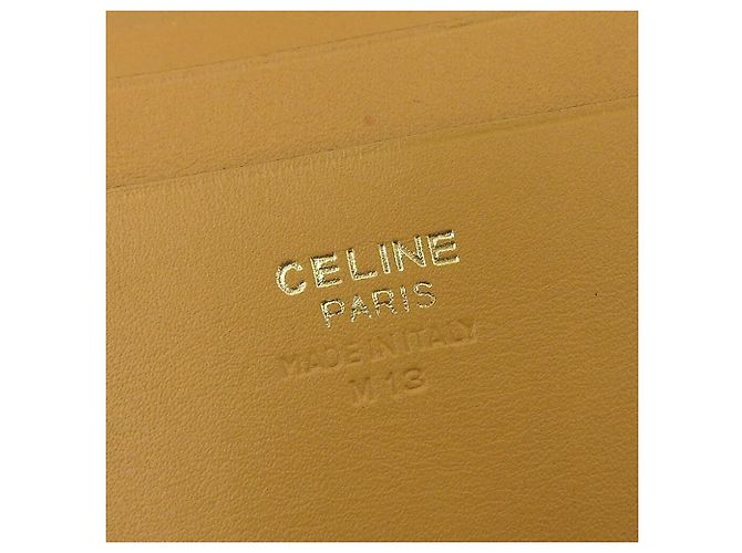 Céline Celine Leather Folding Wallet Brown Vintage - view 10