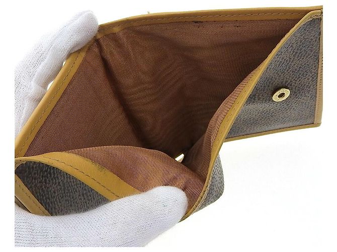 Céline Celine Leather Folding Wallet Brown Vintage - view 3