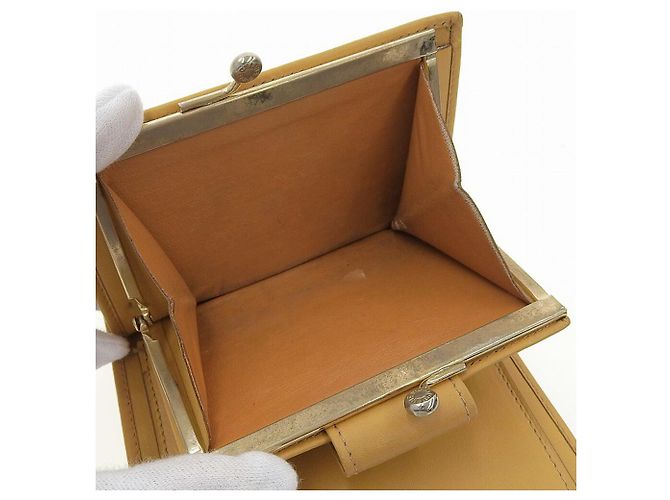 Céline Celine Leather Folding Wallet Brown Vintage - view 4