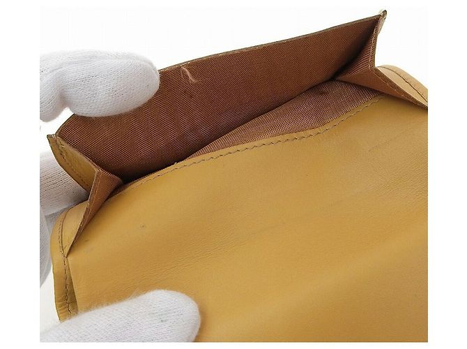 Céline Celine Leather Folding Wallet Brown Vintage - view 5