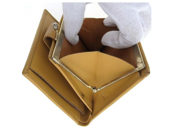 Céline Celine Leather Folding Wallet Brown Vintage - view 9