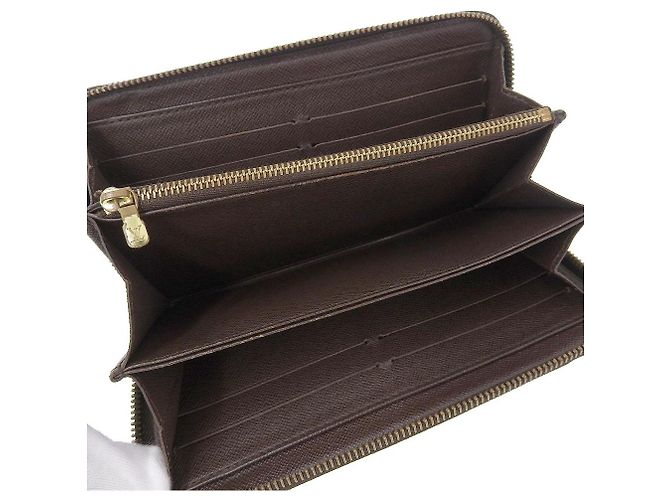 Louis Vuitton Damier Zippy Geldbörse N60015 Braun - Ansicht 3