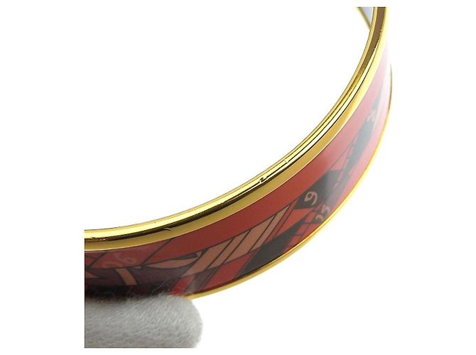 Hermès Bracciale bangle in smalto GM Hermes D'oro - vista 3