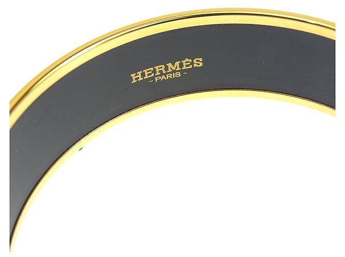 Hermès Bracciale bangle in smalto GM Hermes D'oro - vista 5