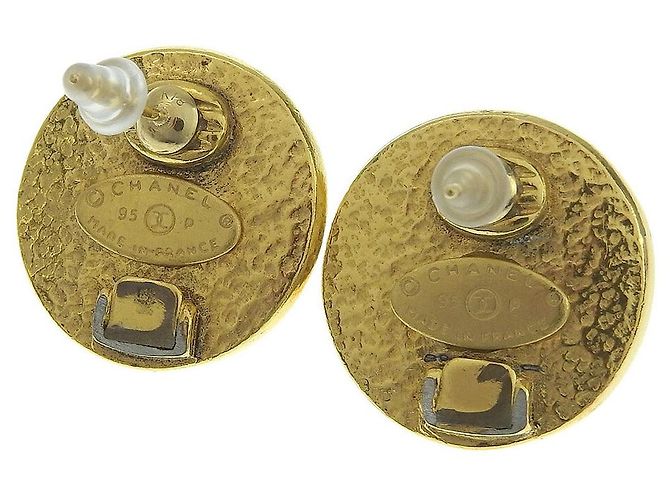 Orecchini Chanel Coco Marchio Perla Imitazione Vintage D'oro - vista 2
