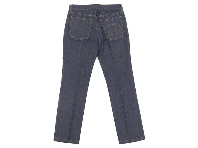 Jeans in denim Gucci logo GG per donne Blu - vista 2