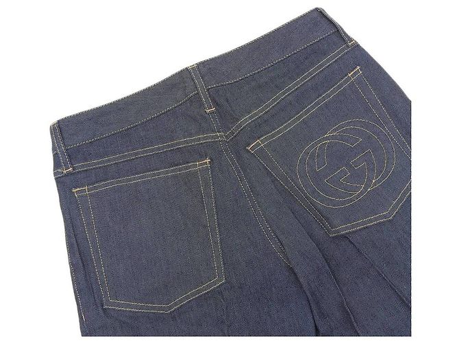 Jeans in denim Gucci logo GG per donne Blu - vista 6