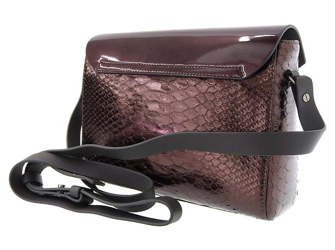 Bolsa Clutch 2WAY em Couro de Python Brunello Cucinelli - vista 2