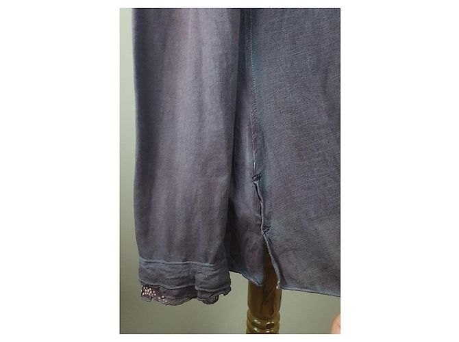 Blusa de algodón Elisa Cavaletti púrpura - vista 4
