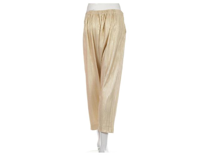 Autre Marque Pantalon Rabens Saloner Doré - vue 2