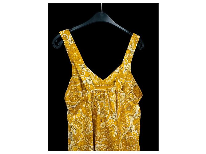 Mini abito Claribel SéZane Giallo in cotone Multicolore - vista 5