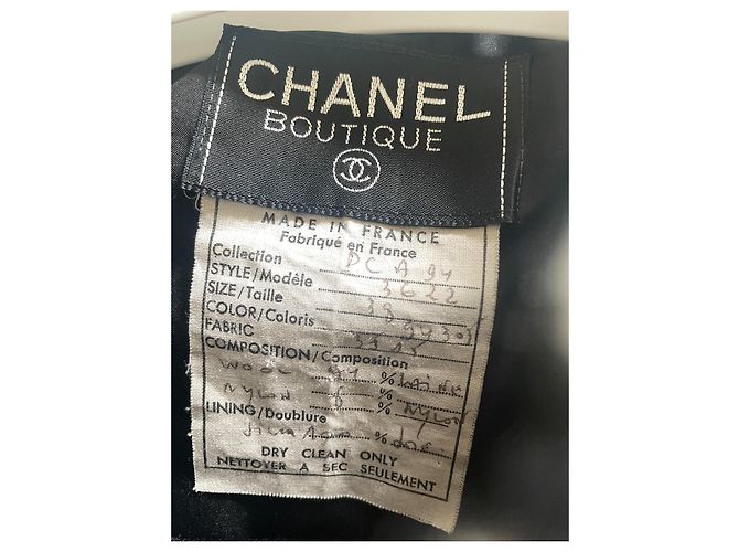 Cambon Chanel colección de pasarela de 1994 en conjunto Negro - vista 3