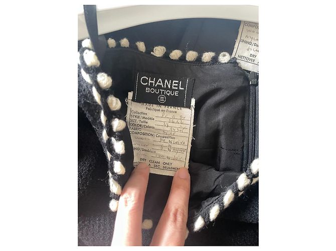 Cambon Chanel colección de pasarela de 1994 en conjunto Negro - vista 7