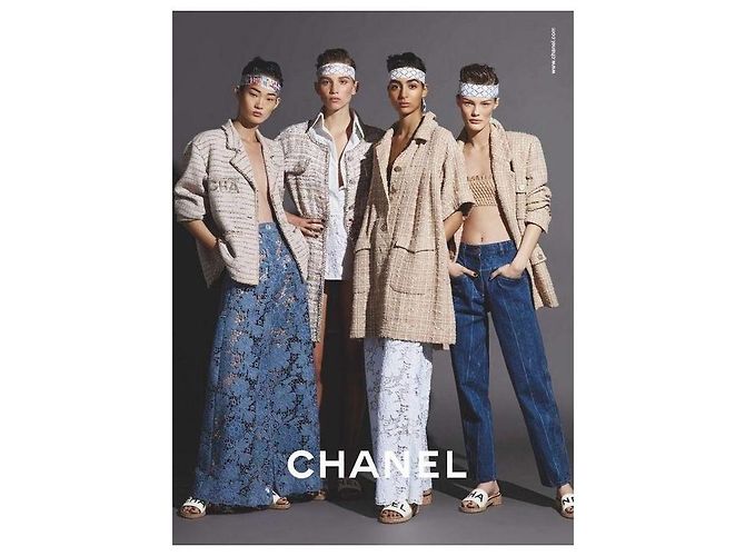 Cambon Chanel Chaqueta de playa 2019 Beige de Algodón - vista 4