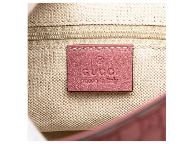 Gucci Pink Microguccissima Sukey Crossbody Rosa - vista 5