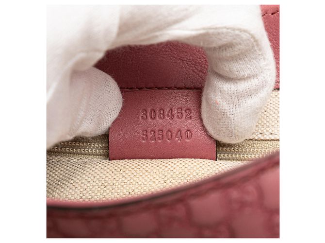 Gucci Pink Microguccissima Sukey Crossbody Rosa - vista 6