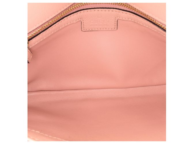 Borsa a tracolla Blondie in pelle di vitello rosa Gucci - vista 4