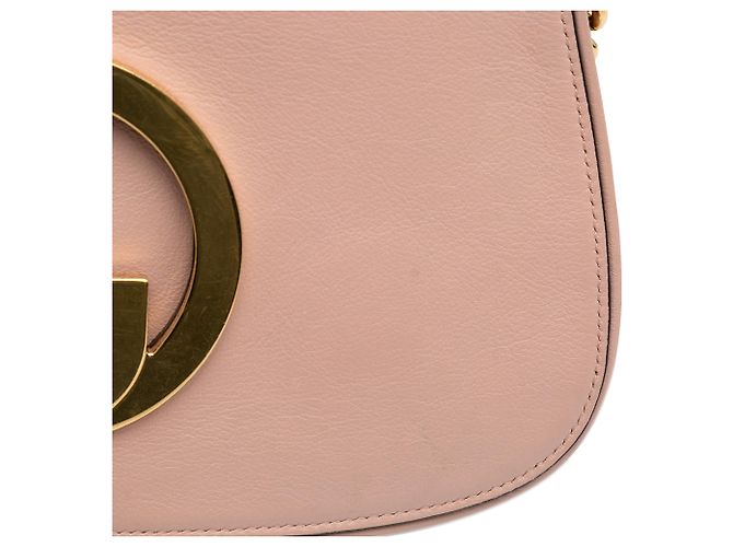 Borsa a tracolla Blondie in pelle di vitello rosa Gucci - vista 8