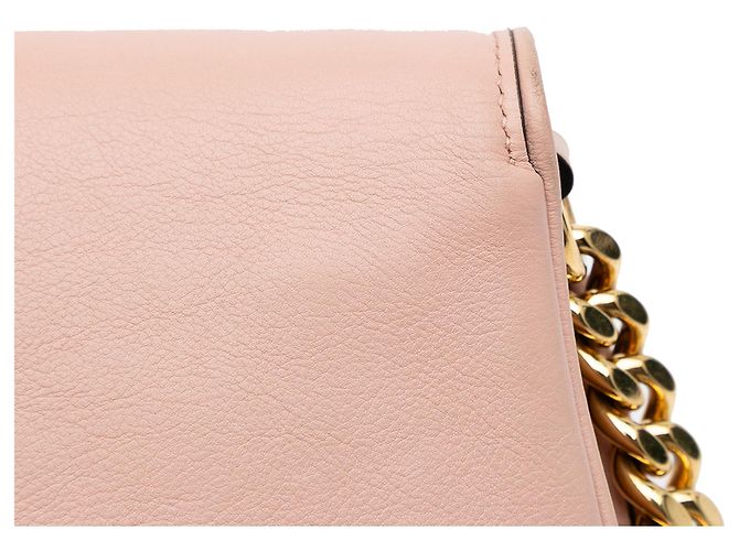 Borsa a tracolla Blondie in pelle di vitello rosa Gucci - vista 9
