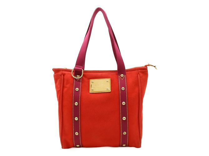 Borsa tote MM della linea Antigua di Louis Vuitton Rosso Porpora - vista 2