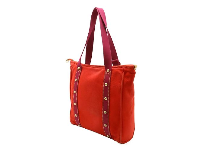 Borsa tote MM della linea Antigua di Louis Vuitton Rosso Porpora - vista 3