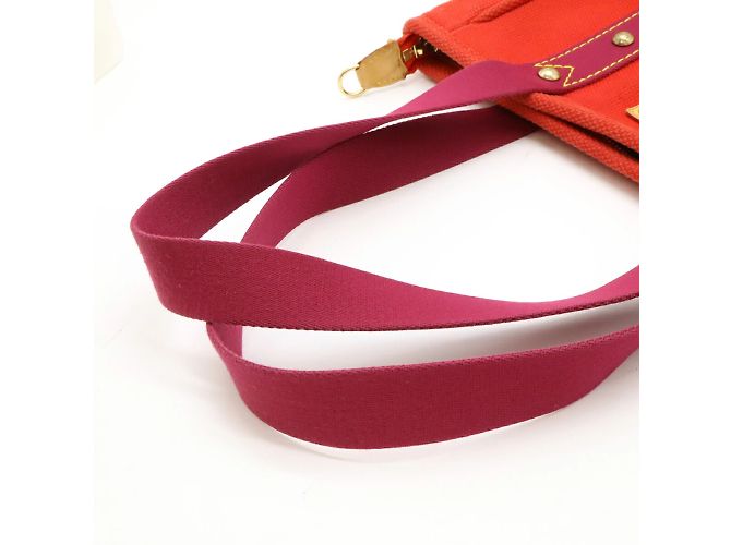 Borsa tote MM della linea Antigua di Louis Vuitton Rosso Porpora - vista 5