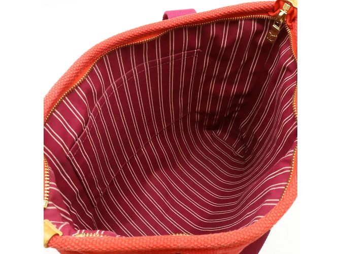 Borsa tote MM della linea Antigua di Louis Vuitton Rosso Porpora - vista 7