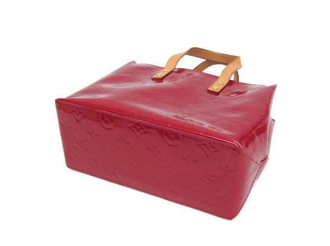 Borsa Louis Vuitton Monogram Vernis Reade PM Rosso - vista 3