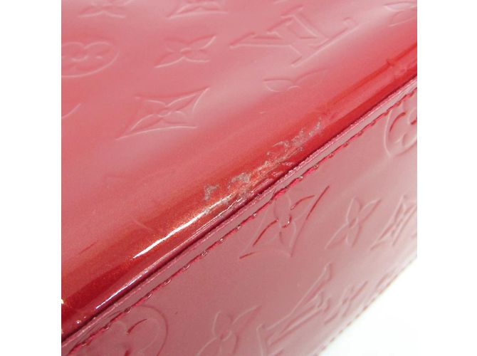 Borsa Louis Vuitton Monogram Vernis Reade PM Rosso - vista 6