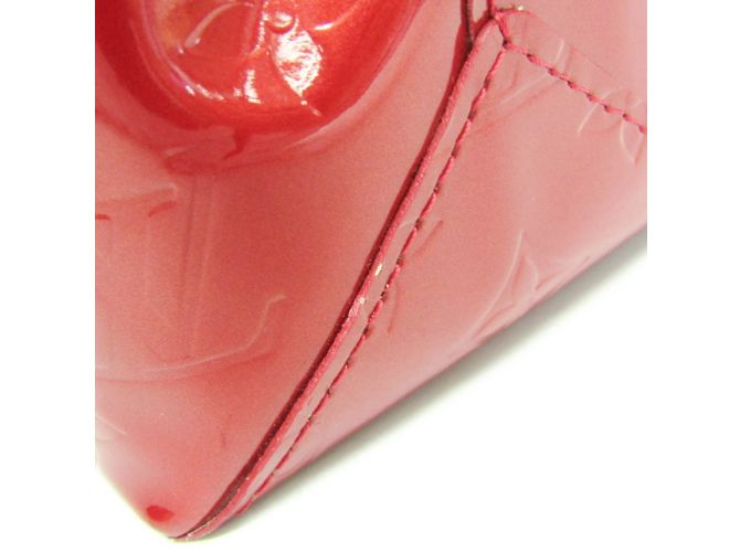 Borsa Louis Vuitton Monogram Vernis Reade PM Rosso - vista 8