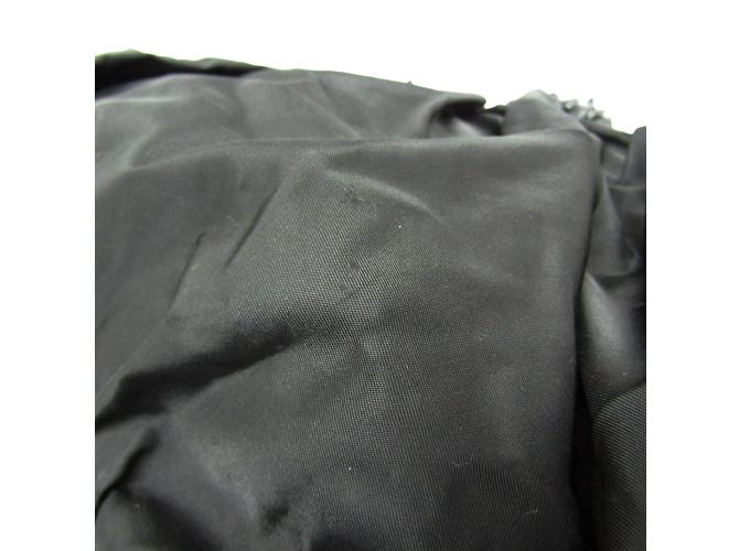 Borsa a spalla con catena arricciata Prada Nero - vista 6