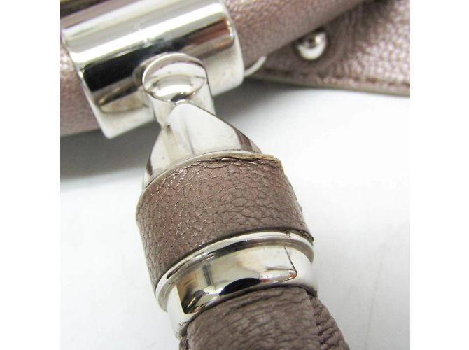 Borsa a spalla in pelle Gancini da donna di Salvatore Ferragamo Argento - vista 12