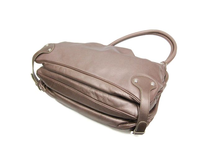Borsa a spalla in pelle Gancini da donna di Salvatore Ferragamo Argento - vista 3