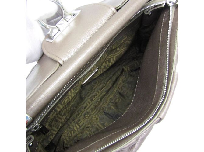 Borsa a spalla in pelle Gancini da donna di Salvatore Ferragamo Argento - vista 4