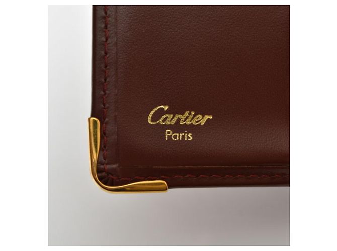 Billetera bi-fold Cartier en Burdeos - vista 7